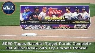 2020 Topps Baseball Target Purple Complete Set 4 Box Break with Top Chrome Rookie!