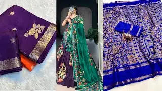 2D Sarees & Tusser Silk Sarees New Collections 