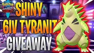 Shiny 6IV Tyranitar Giveaway | Pok&eacute;mon Sword & Shield