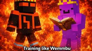 Training like Wemmbu. The best mace player. Road to combat master #minecraft #pvp #wemmbu 