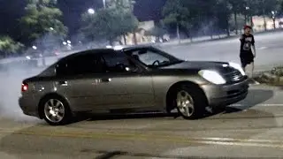 PARKING LOT DRIFTING! STREET Drifters TAKEOVER Car Meet!!