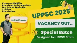 UPPSC Assistant Professor Recruitment 2025 &ndash; 1253 Posts Now Open! Apply by October 6