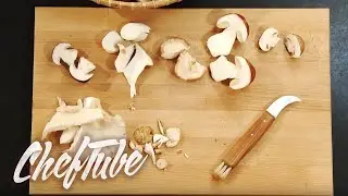 Préparation des champignons