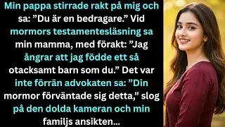 Min pappa sa: ”Du är en bluff.” Vid mormors testamentesläsning slog kameran på plötsligt