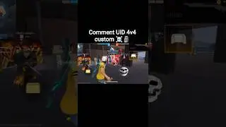 comment UID 4v4 custom room ☠️🗿 #trending #BGM