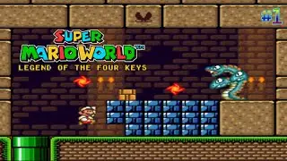 Super Mario World: LEGEND OF THE FOUR KEYS (no commentary) I #1 - GREEN KEY