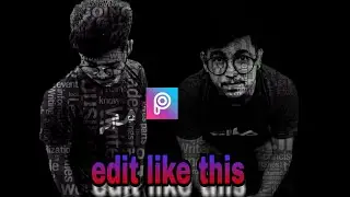 picsart typography editing or face text tutorial by #bkeditingzone