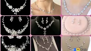 Latest  White Gold Necklace Set/White Gold Necklace Design with price/