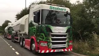 Eddie Stobart H5373 next gen Scania with beacons on