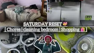 SATURDAY RESET 🌻| Days in my life [ Chores, cleaning bedroom, running errands etc]