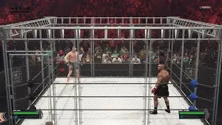 WWE 2K23 Nate Diaz Vs Mike Tyson Steel Cage Dream Match