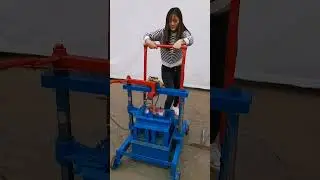small manual concrete brick machine, movable egg laying block making machine price for single power