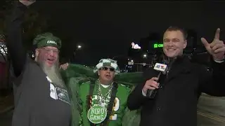 Early birds get ready for the Eagles wild card game
