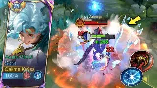 KETEMU THAMUZ DI EXP ! BEGINI CARA MENGALAHKAN THAMUS PAKAI SORA (100% menang) | SORA MLBB