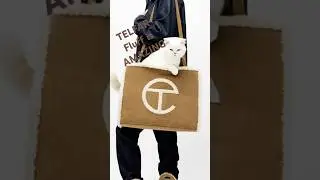 TELFAR X UGG SHEARLING FLUFF IS AMAZING COZY medium shopper bag #ugg #telfarbag #telfar