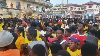 Massive Yellow Sunday soloku float @ Agona Swedru Akwambo festival 2024
