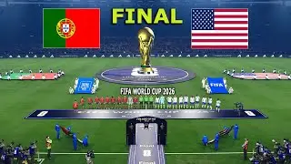 PORTUGAL vs USA  | FIFA World Cup 2026 USA | Full Match All Goals | PES Gameplay