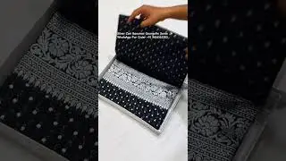 Jet Black Silver Zari Georgette Saree #semigeorgette #georgettesaree #blacksaree #silverzarisarees