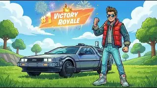 Going Back To The Future To Win Solo Zero Build As Marty Mcfly Is Cheatcode. #fortnite