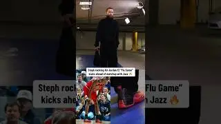 Steph rocking Air Jordan 12 