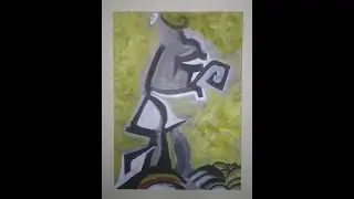 Original surreal painting for sale.Walking woman.