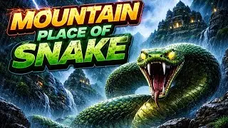 Mountain Place Of Snake and thunderstorm and rain