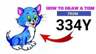 How to draw Tom || How to turns letter and number 334Y into Tom