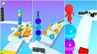 Stack Rider Gameplay 16, New Android Games Gameplay 2024 ios Walkthrough Simulato‪r Trailer