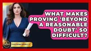 What Makes Proving 'beyond A Reasonable Doubt' So Difficult? - Courtroom Chronicles