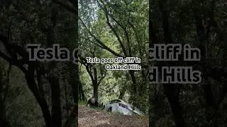 Tesla Goes off Cliff in Oakland Hills