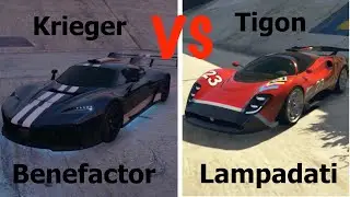 GTA 5 Benefactor Krieger vs Lampadati Tigon Summer Update Car 2020