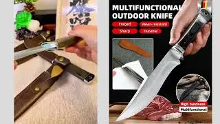 【Engineered in Solingen, Germany】Hand forged meat knife cuts meat like tofu