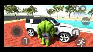 Hulk Driving JCB Train And Defender SUV Car Driving Gameplay 