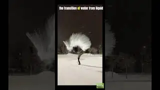 fun physics experiment in -30 Celsius cold #winter #calgary #scienceexperiment #physics
