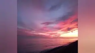 A beautiful crimson sunset