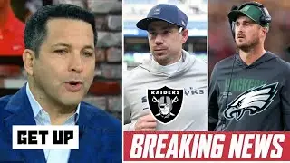 GET UP | Adam Schefter latest on NFL coaching after Eagles hire Sean Mannion as OC - Klint Kubiak?