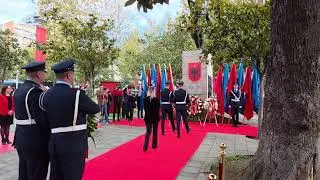Official ceremony for  81st anniversary of the liberation of Tirana from the nazi-fascist invaders