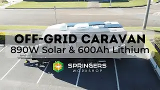 890W Solar & 600Ah Lithium Storage - Off-Grid Caravan with Air Con