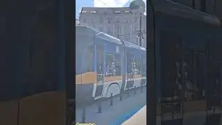 A tram in Sofia, Bulgaria shot on 02-10-2022.