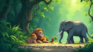 Brave little ant saves a baby elephant! A heartwarming tale of courage, kindness, and teamwork.