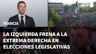 La izquierda frena a la extrema derecha en las elecciones legislativas en Francia | AFP
