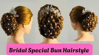 Low Bun Hairstyle - Perfect for Bridal & Party!