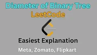 Diameter of Binary Tree|LeetCode|Easiest Solution