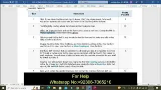 Exp19_Access_Ch07_Cap - Replacement Parts 1.0 | EX19_AC_CH07_GRADER_CAP_HW | PEARSON MYITLAB