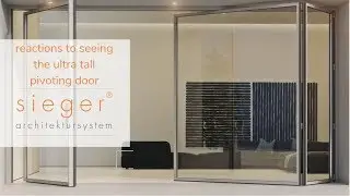 Reaction to seeing the Ultra Tall Pivot Door I Sieger&reg; Aluminium