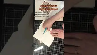 How to Easily create a custom Envelope for unusual card sizes #shorts #envelopemaking