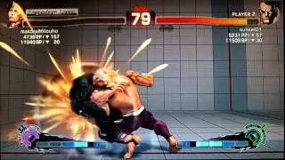 SSF4 AE makore86touhu (Cody) vs sunset01 (Sagat)