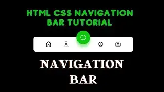 3D Navigation Bar Animation Using HTML & CSS & JavaScript |HTML CSS Navigation Bar Tutorial In Hindi