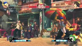 Super Street Fighter IV Arcade Edition - Yun vs Yang (VividGamer.com)