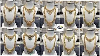 Haram with necklace sets/Lightweight gold jewellery set/Lightweight necklaces/Latest haram designs